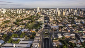 Panoramica de Cuiabá vista a trincheira da Jurumirim
