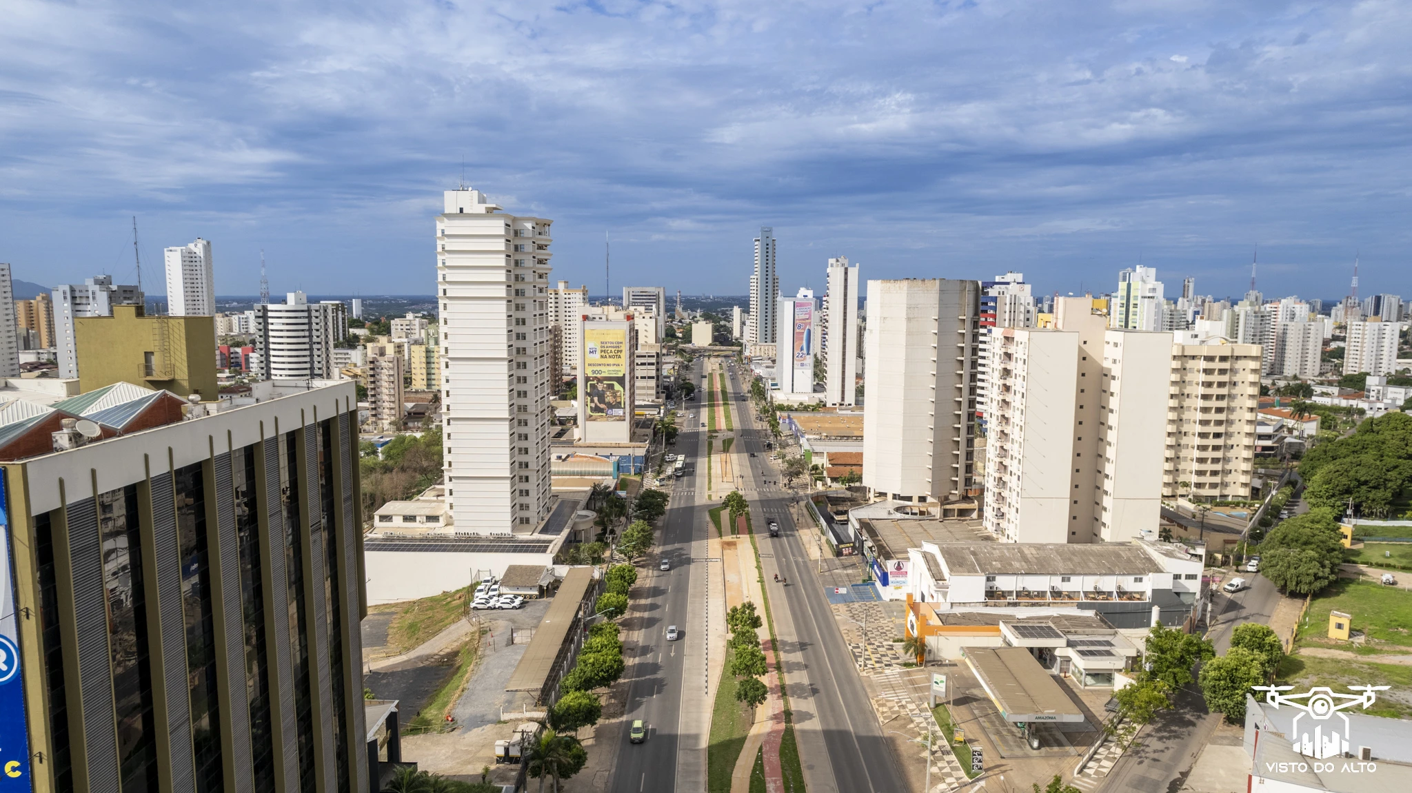 Vista Aérea Avenida do CPA - Obra BRT