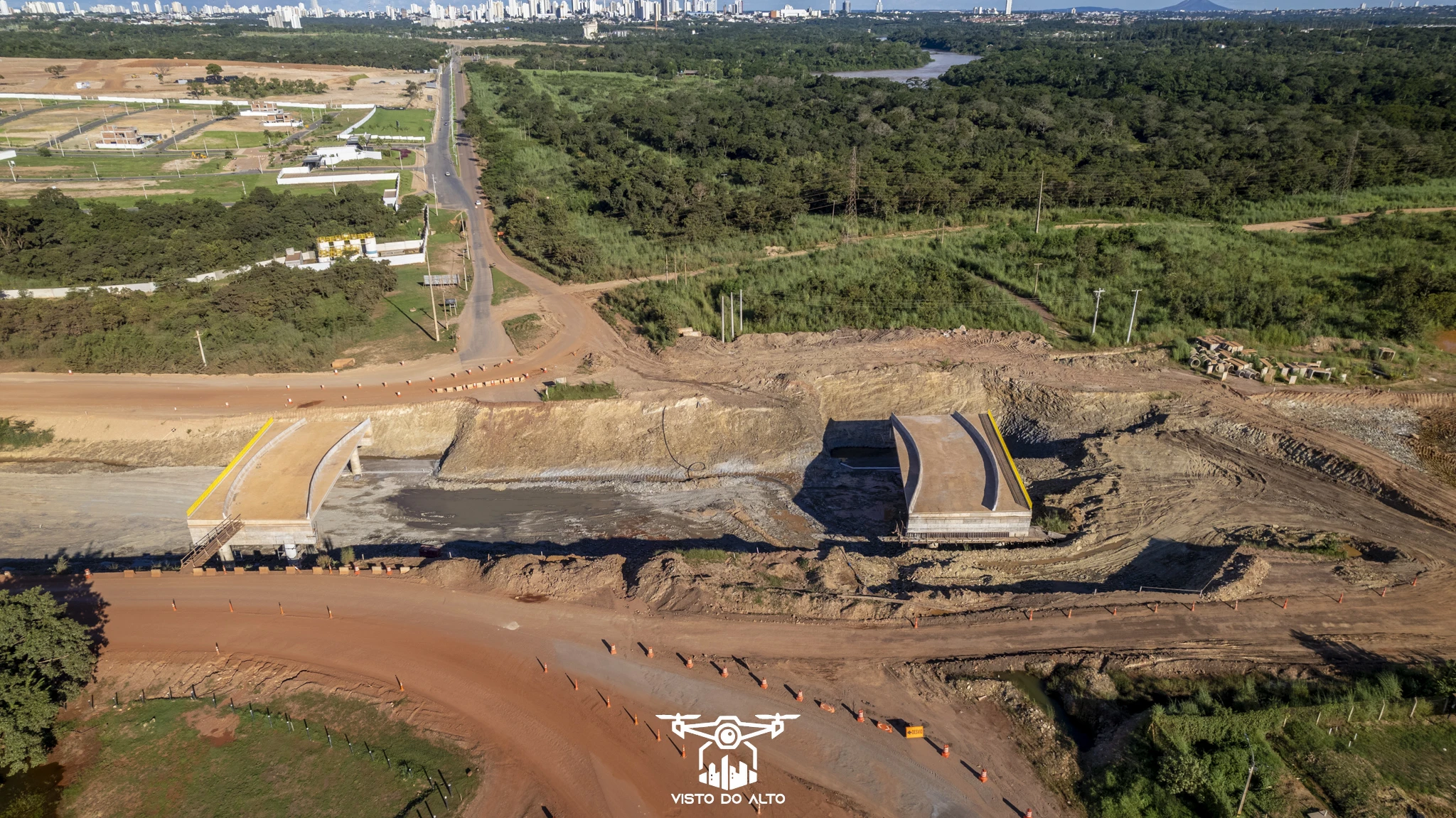 Vista Aérea Viaduto Rodoanel - Cuiabá