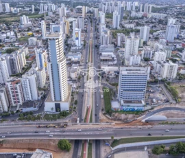 Obra de alargamento do viaduto sobre a Avenida do CPA Obra de alargamento do viaduto sobre a Avenida do CPA